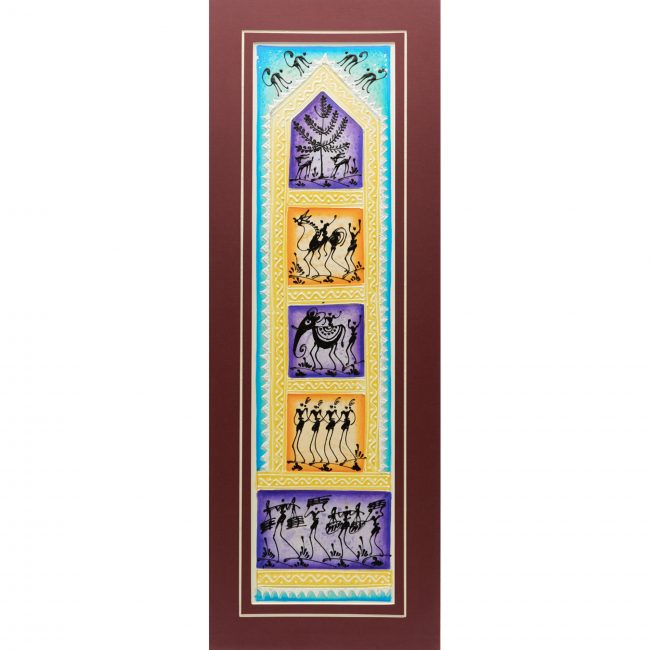 Handmade Multicolor Embosis Painting Mount