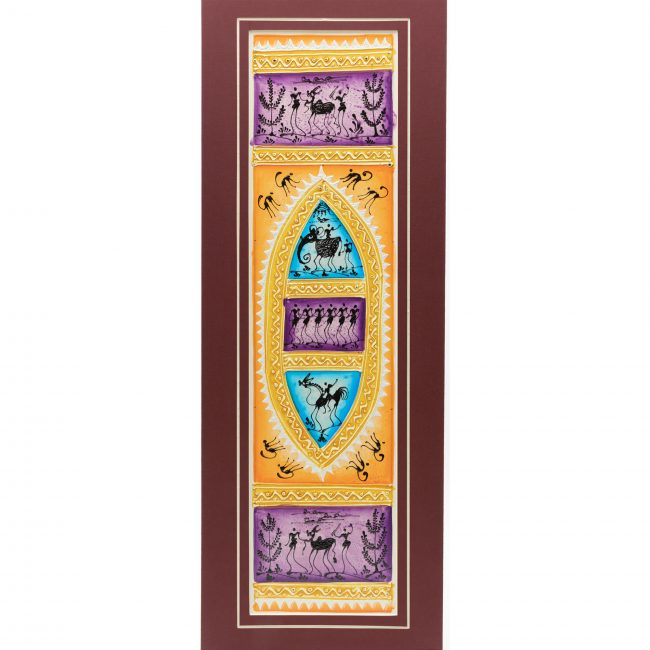 Handmade Multicolor Embosis Painting Mount
