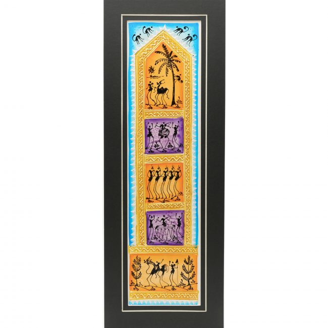 Handmade Multicolor Embosis Painting Mount