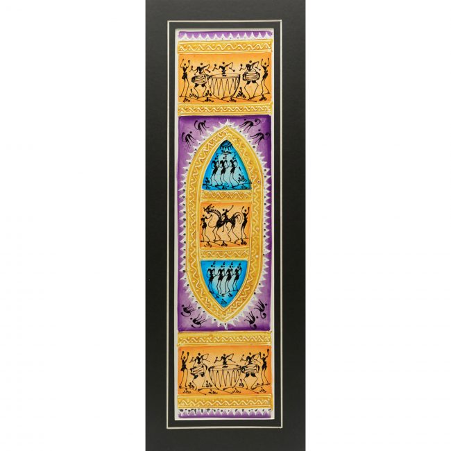 Handmade Multicolor Embosis Painting Mount
