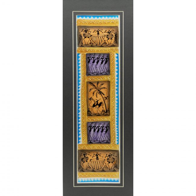 Handmade Multicolor Embosis Painting Mount