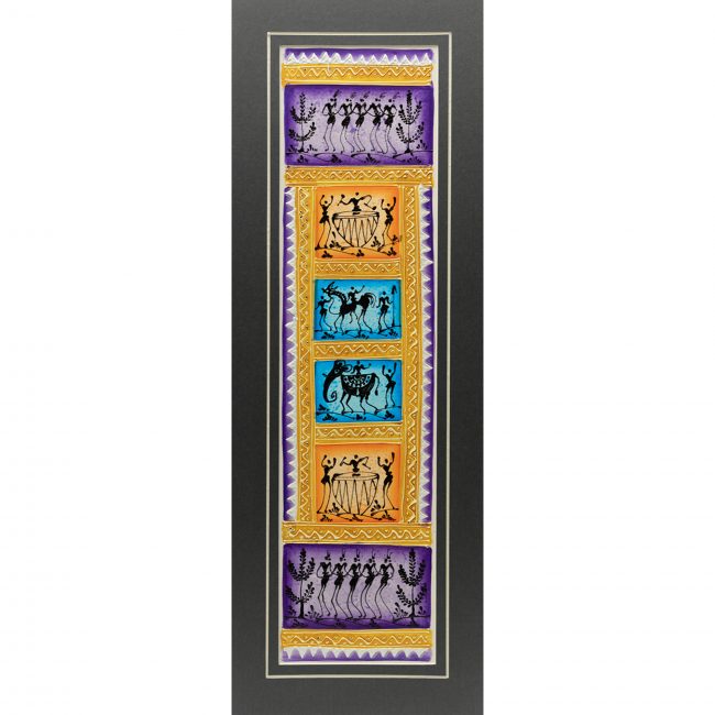 Handmade Multicolor Embosis Painting Mount