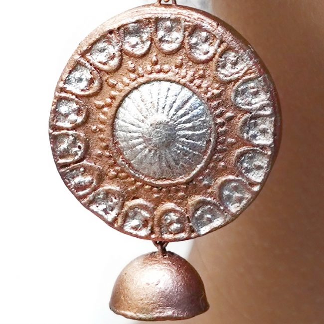 Handmade Terracotta Jhumka Earrings – Tribal Elegance in Clay | Tribes India