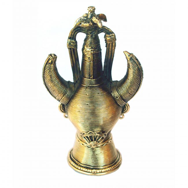 Handcrafted Metal Koya Mask