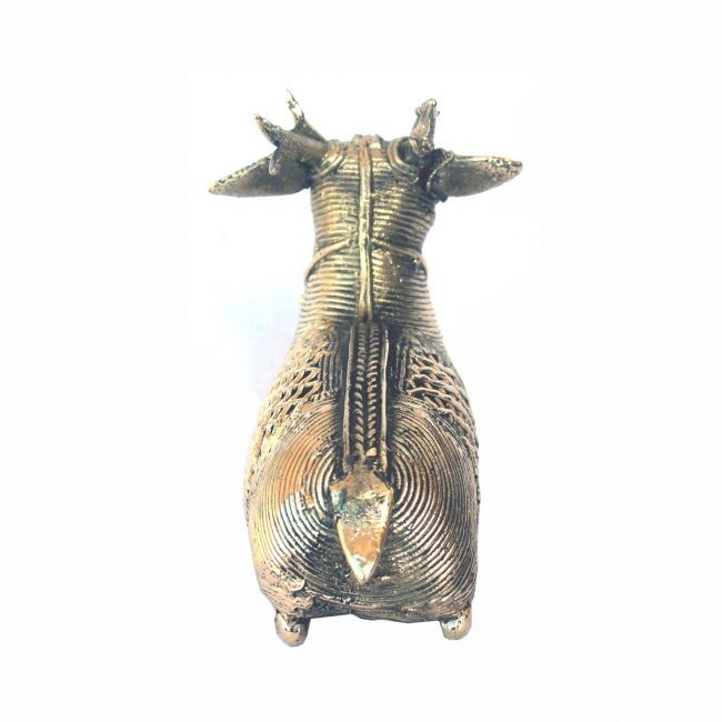 Handcrafted Metal Sleeping Deer