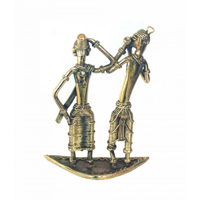 Handcrafted Metal Tribal Radhakrishna