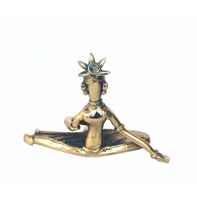 Handcrafted Metal Sitting Odishi Statue