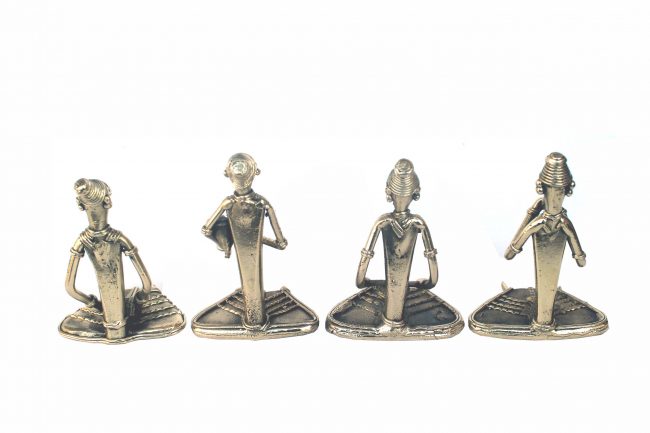 Handcrafted Metal Siting Musician