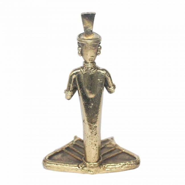 Handcrafted Metal Big Sitting Musician Turi