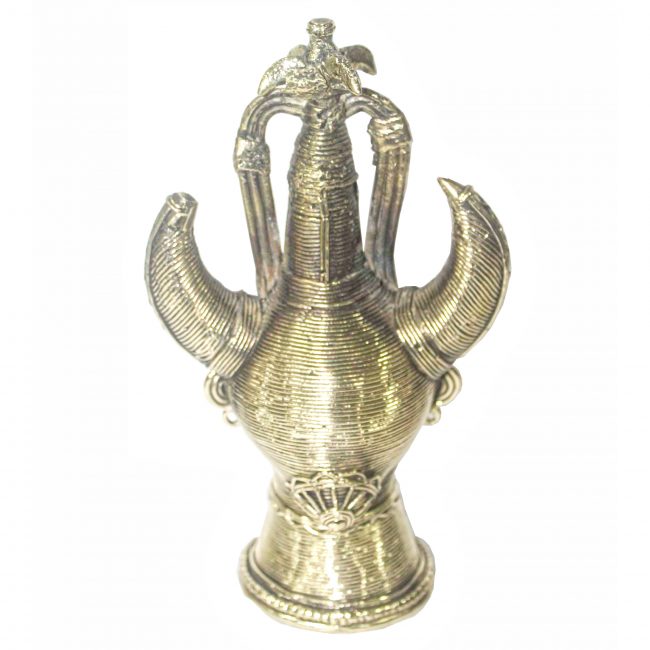 Handcrafted Metal Small Koya Mask