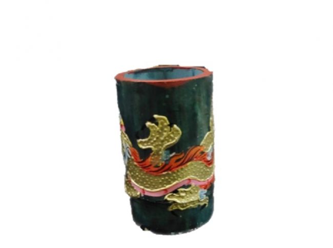 Handcrafted Traditional Dragon Design Bamboo Pen Stand