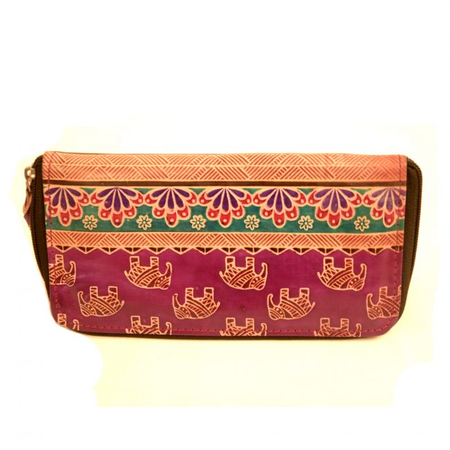 Leather Round Open Bag