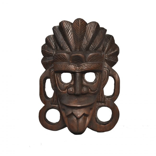 Handcrafted Multicolor Wooden Mask
