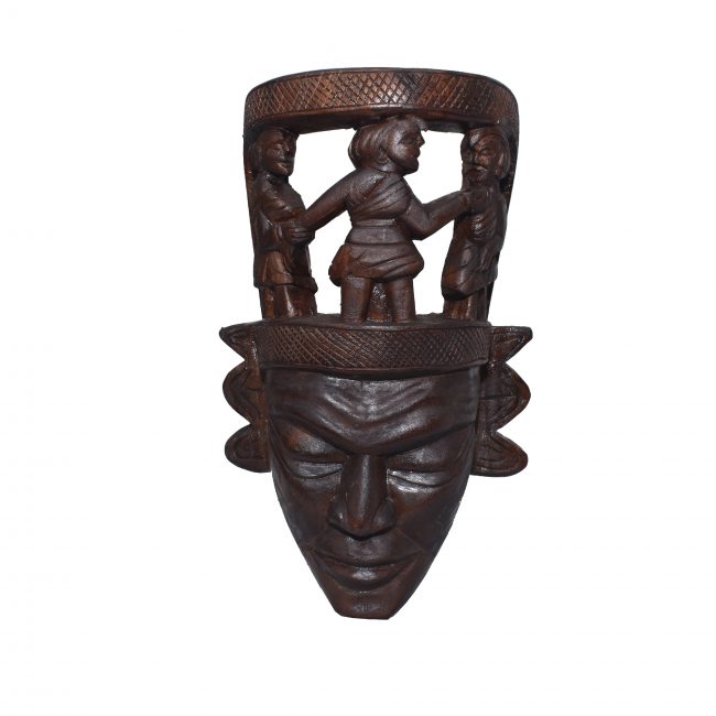 Handcrafted Multicolor Wooden Mask