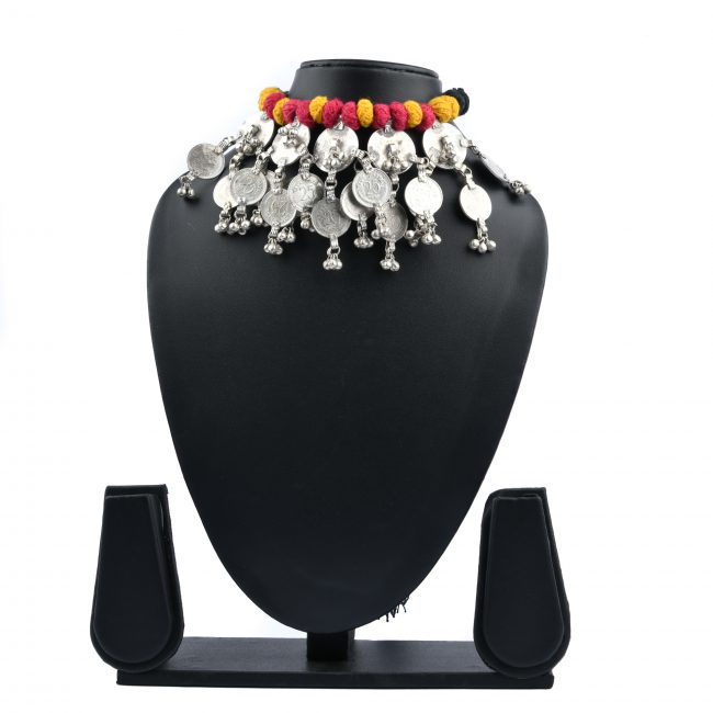 Tribes India Handmade Sikka Ball Necklace