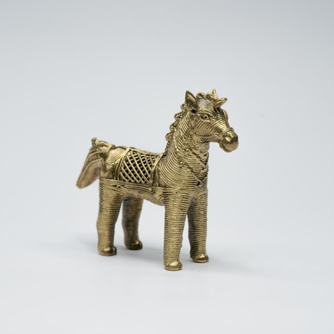 Handcrafted Dhokra Metal Big Horse