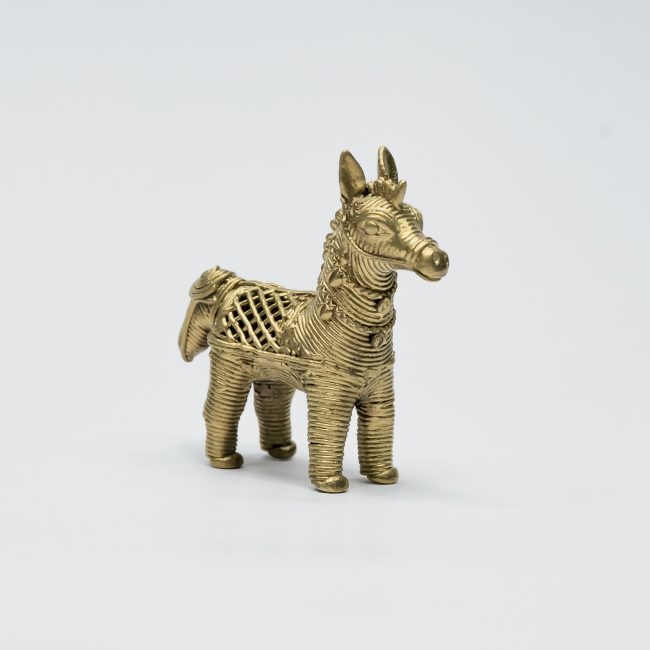 Handcrafted Dhokra Metal Small Horse