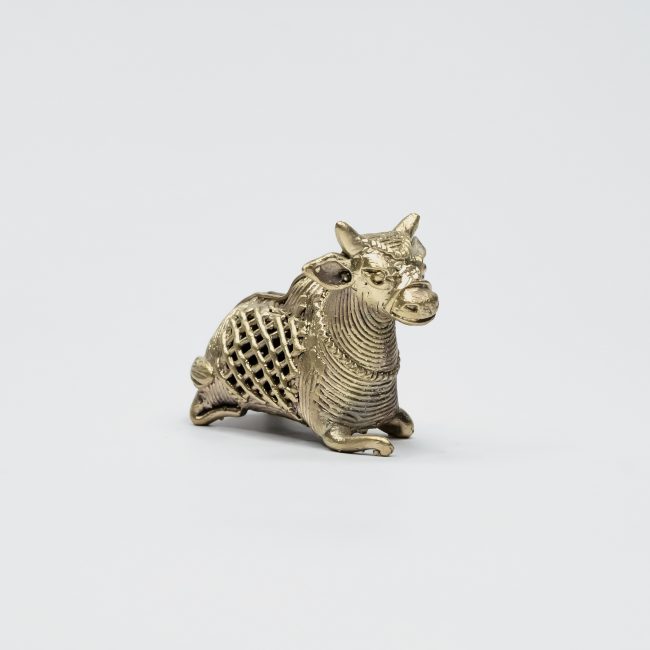 Handcrafted Dhokra Metal Small Bull