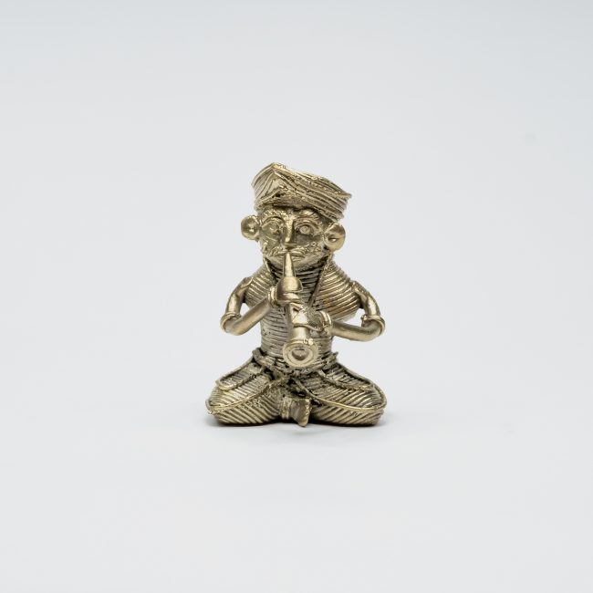 Handcrafted Dhokra Metal Pagadi Musician