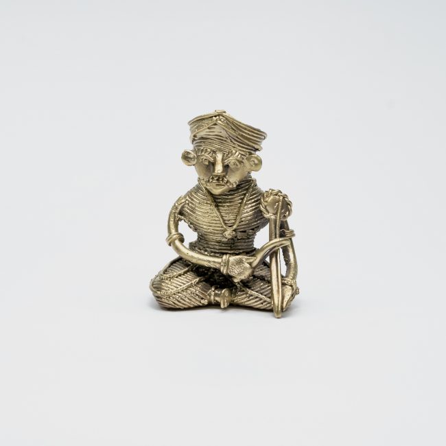 Handcrafted Dhokra Metal Pagadi Musician