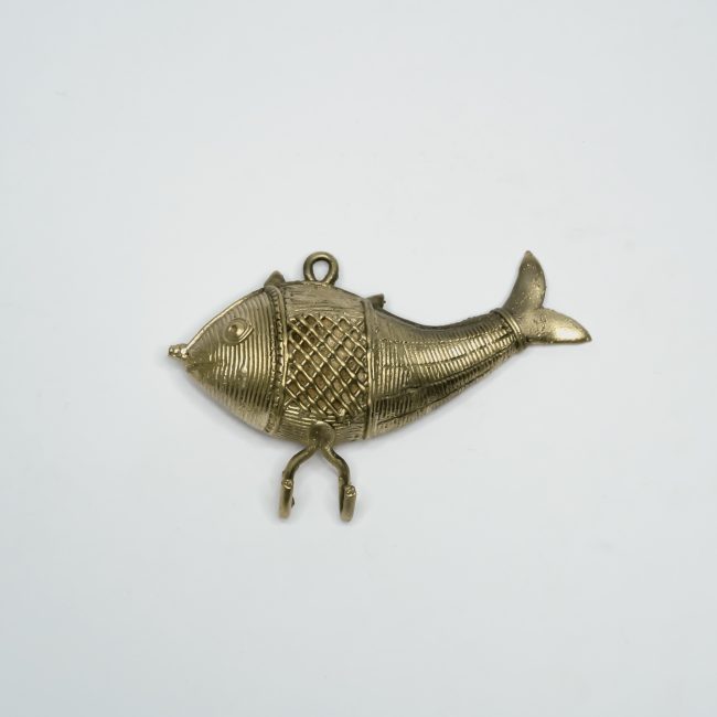 Handcrafted Dhokra Metal Fish Key Hanger