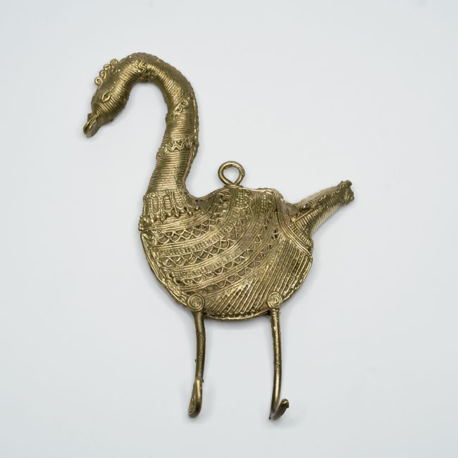 Handcrafted Dhokra Metal Peacock Hanger