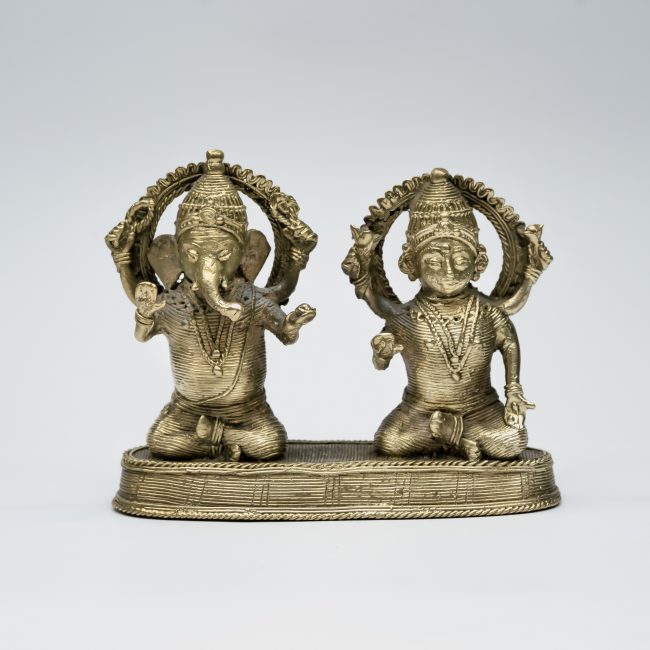 Handcrafted Dhokra Metal Ganesh Laxmi