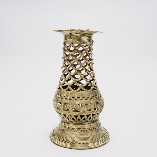 Handcrafted Dhokra Metal Flower Vase