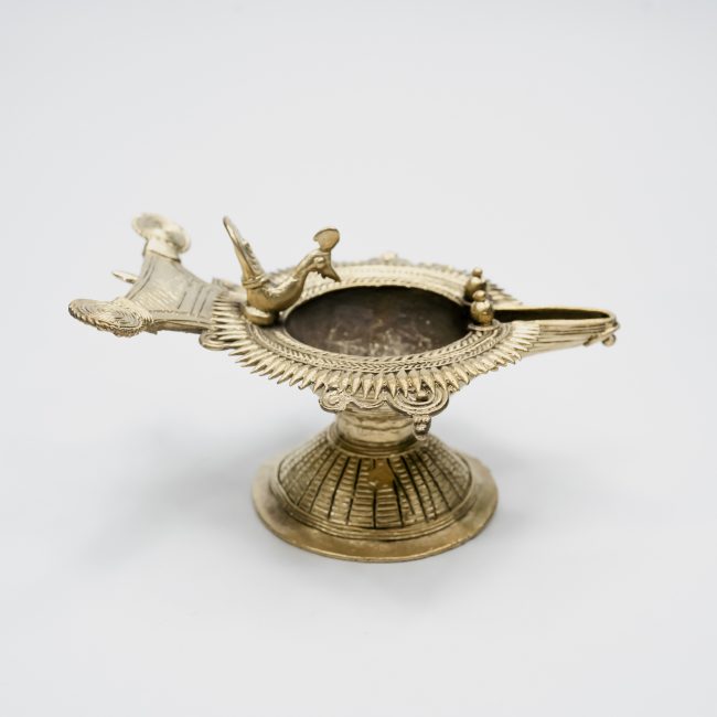 Handcrafted Dhokra Metal Diya Small