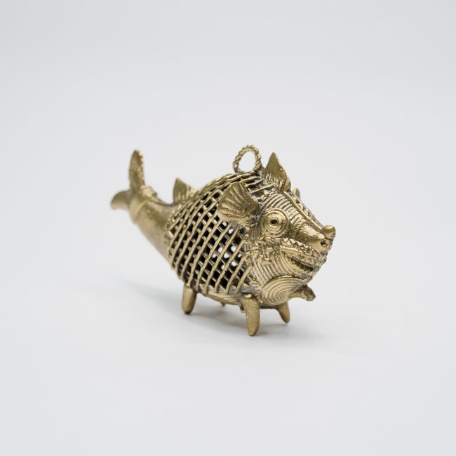 Handcrafted Dhokra Metal Fish Small