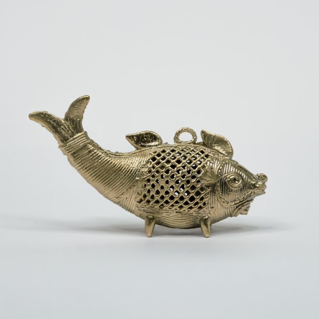 Handcrafted Dhokra Metal Net Fish