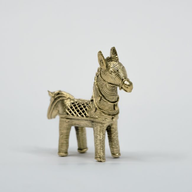 Handcrafted Dhokra Metal Tiny Horse