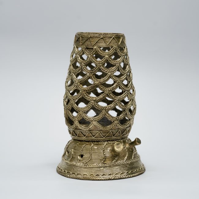 Handcrafted Dhokra Metal Table Lamp