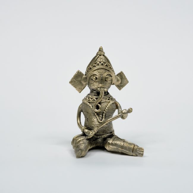 Handcrafted Dhokra Metal Musical Ganesh