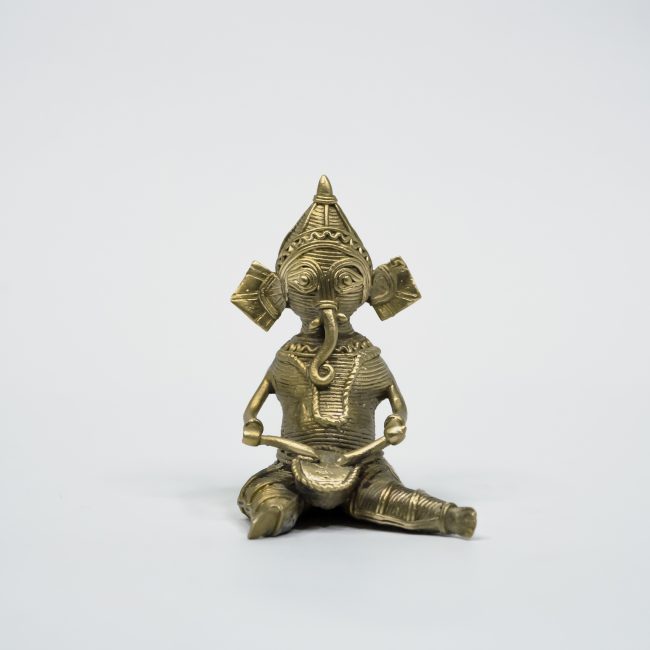 Handcrafted Dhokra Metal Musical Ganesh