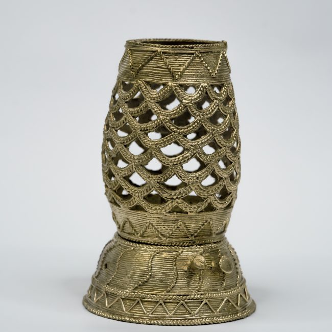 Handcrafted Dhokra Metal Table Lamp