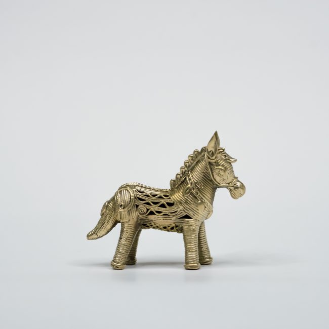 Handcrafted Dhokra Metal Small Horse