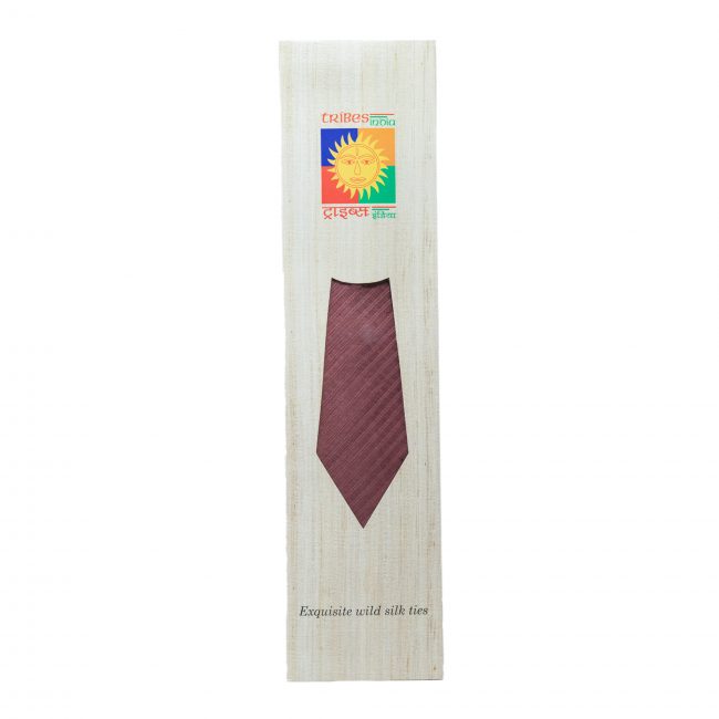 Handloom Tussar Cotton Silk Plain Tie