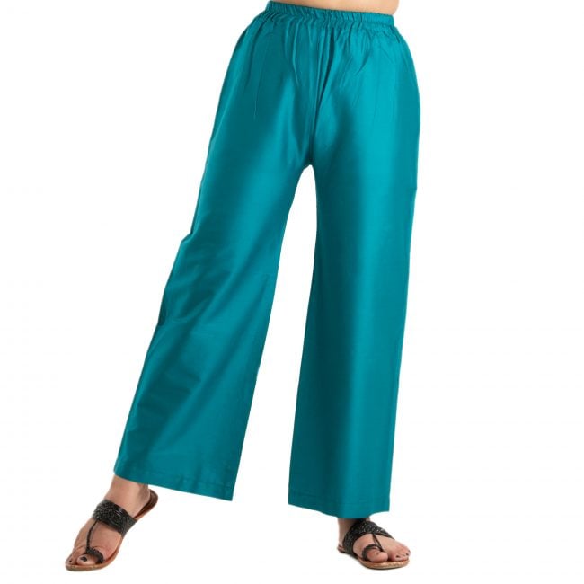 Cotton Blue Plazo - Medium