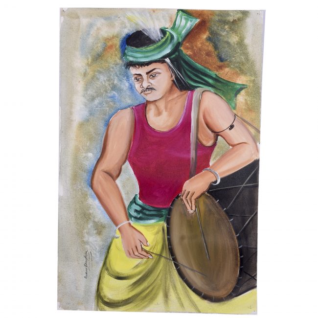 Handmade Multicolor Canvas Painting