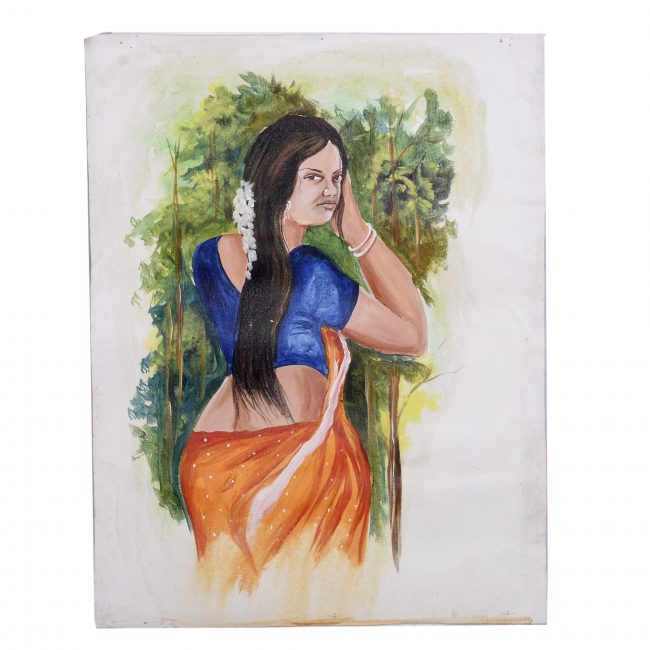 Handmade Multicolor Canvas Painting