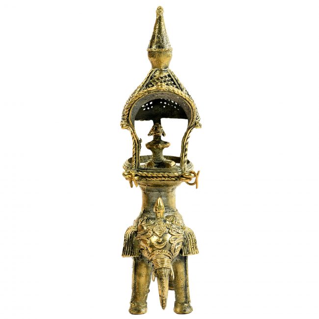 Authentic Dhokra Art Metal Crafted Elephant Sabari