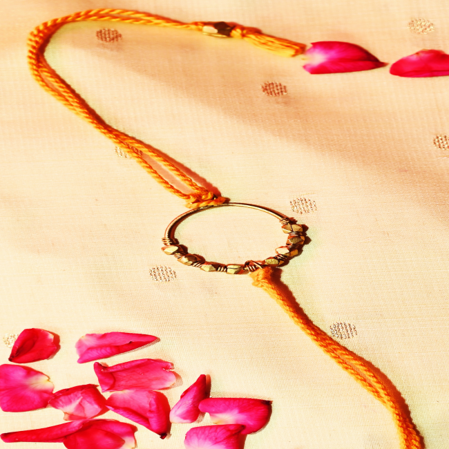 Exclusive Hand Made Hand Crafted Dhokra Metal Rakhi