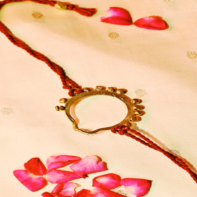 Exclusive Hand Made Hand Crafted Dhokra Metal Rakhi
