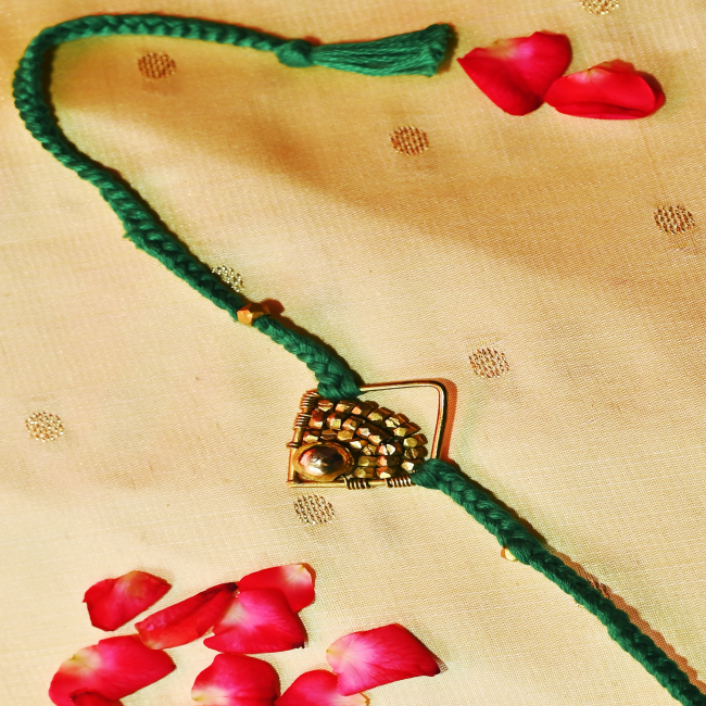 Exclusive Hand Made Hand Crafted Dhokra Metal Rakhi