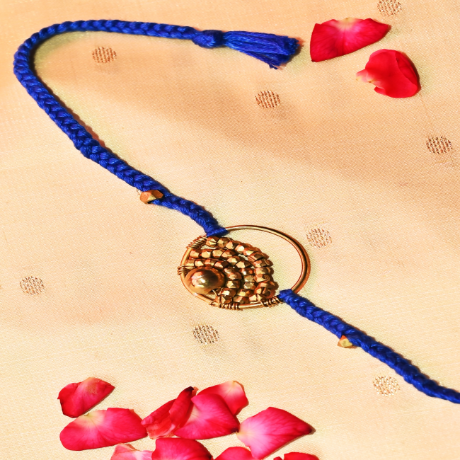 Exclusive Hand Made Hand Crafted Dhokra Metal Rakhi