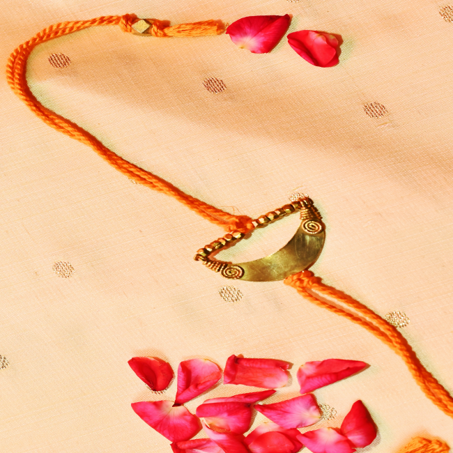 Exclusive Hand Made Hand Crafted Dhokra Metal Rakhi