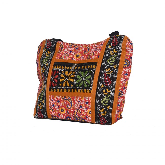 Handmade Multicolor Cotton Side Bag