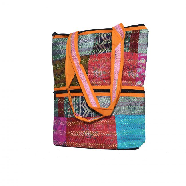 Handmade Multicolor Cotton Shopping Bag