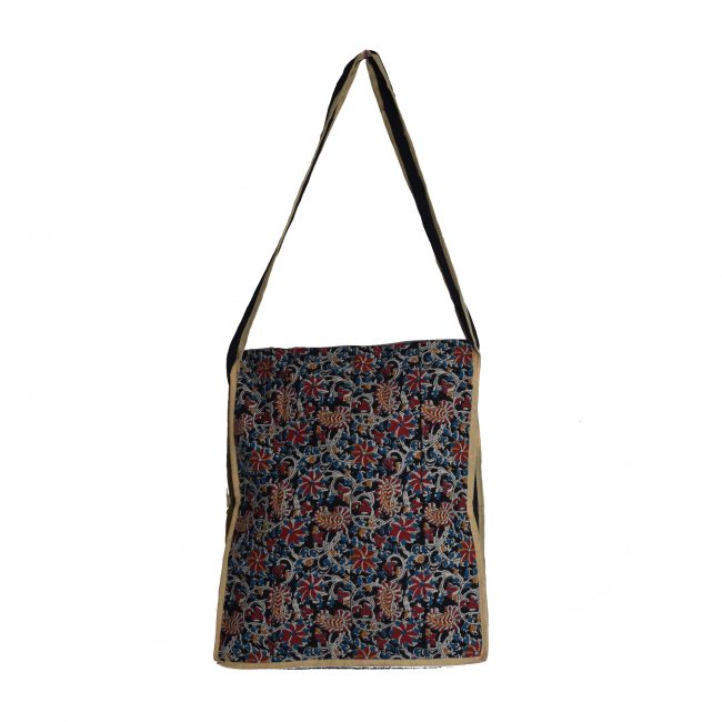 Handmade Multicolor Cotton Printed Kantha Patch Side Bag